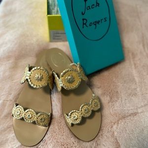 Jack Rogers New Lauren Raffia Sandal